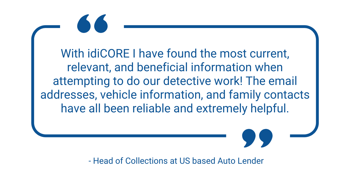 With idiCORE I've found the most current and relevant information