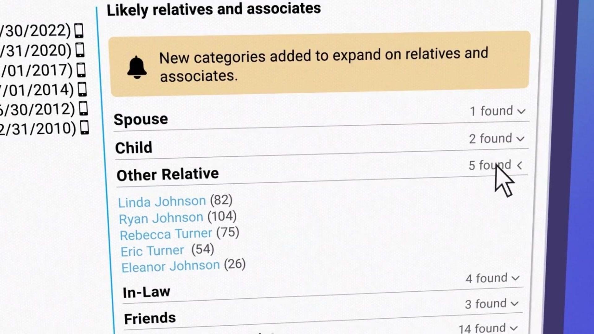 family mapping - financial services